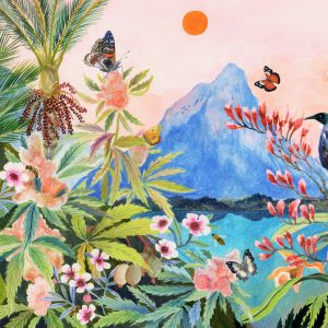 Bloom Tūī Paradise Art Print
